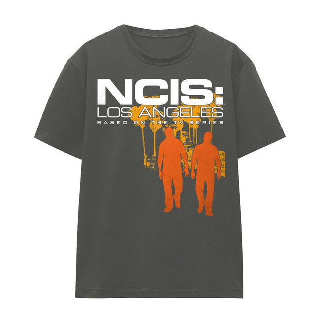 Charcoal - Front - NCIS: Los Angeles Unisex Adult Slow Walk T-Shirt