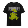 Black - Front - Rugrats Unisex Adult Reptar T-Shirt