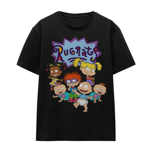 Black - Front - Rugrats Unisex Adult Group T-Shirt