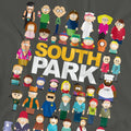 Charcoal - Side - South Park Unisex Adult Full Cast T-Shirt