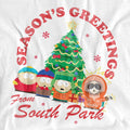 White - Side - South Park Unisex Adult Group Christmas T-Shirt