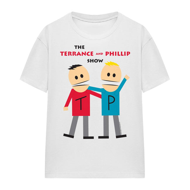 White - Front - South Park Unisex Adult Terrance & Phillip T-Shirt