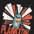 Black - Side - SpongeBob SquarePants Unisex Adult Plankton T-Shirt
