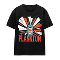 Black - Front - SpongeBob SquarePants Unisex Adult Plankton T-Shirt