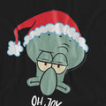 Black - Side - SpongeBob SquarePants Unisex Adult Joy Squidward Christmas T-Shirt