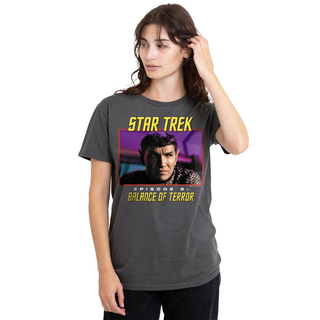 Charcoal - Side - Star Trek Unisex Adult Balance of Terror T-Shirt