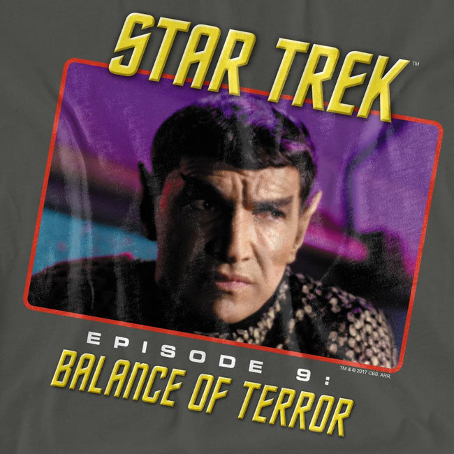 Charcoal - Pack Shot - Star Trek Unisex Adult Balance of Terror T-Shirt