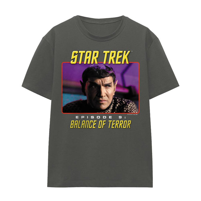 Charcoal - Front - Star Trek Unisex Adult Balance of Terror T-Shirt