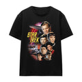 Black - Front - Star Trek Unisex Adult The Classic Crew T-Shirt