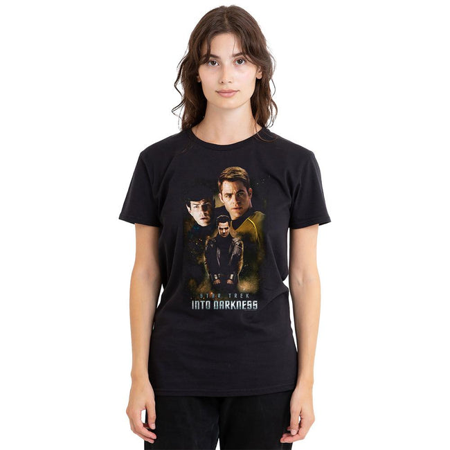 Black - Side - Star Trek: Into Darkness Unisex Adult Aftermath T-Shirt