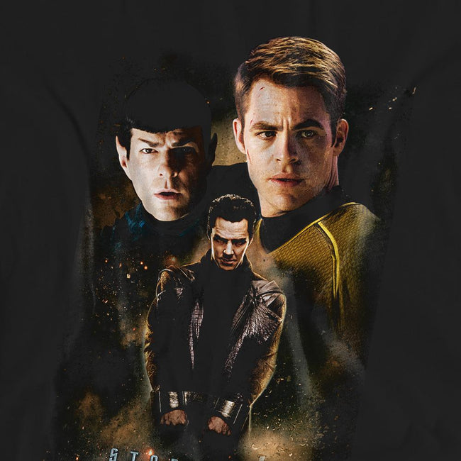 Black - Pack Shot - Star Trek: Into Darkness Unisex Adult Aftermath T-Shirt