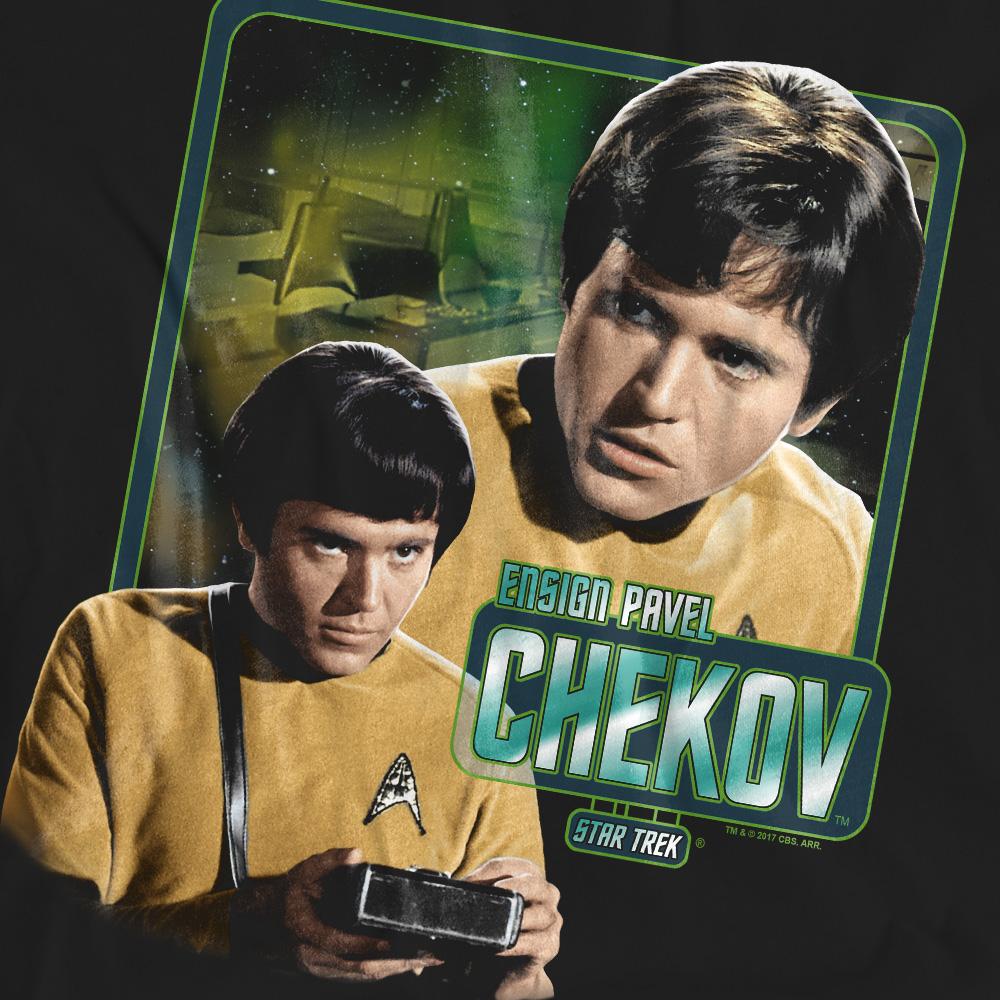 Black - Pack Shot - Star Trek Unisex Adult Chekov T-Shirt