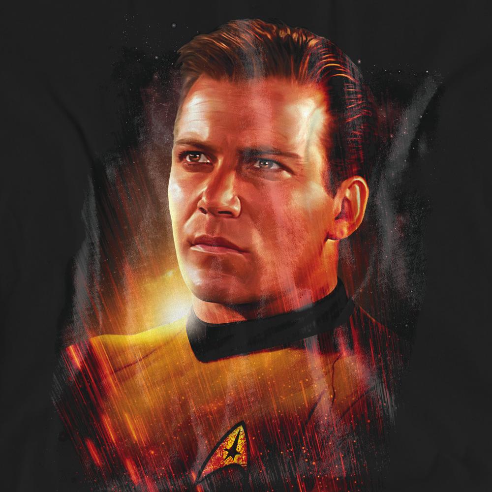 Black - Pack Shot - Star Trek: The Original Series Unisex Adult Epic Captain Kirk T-Shirt