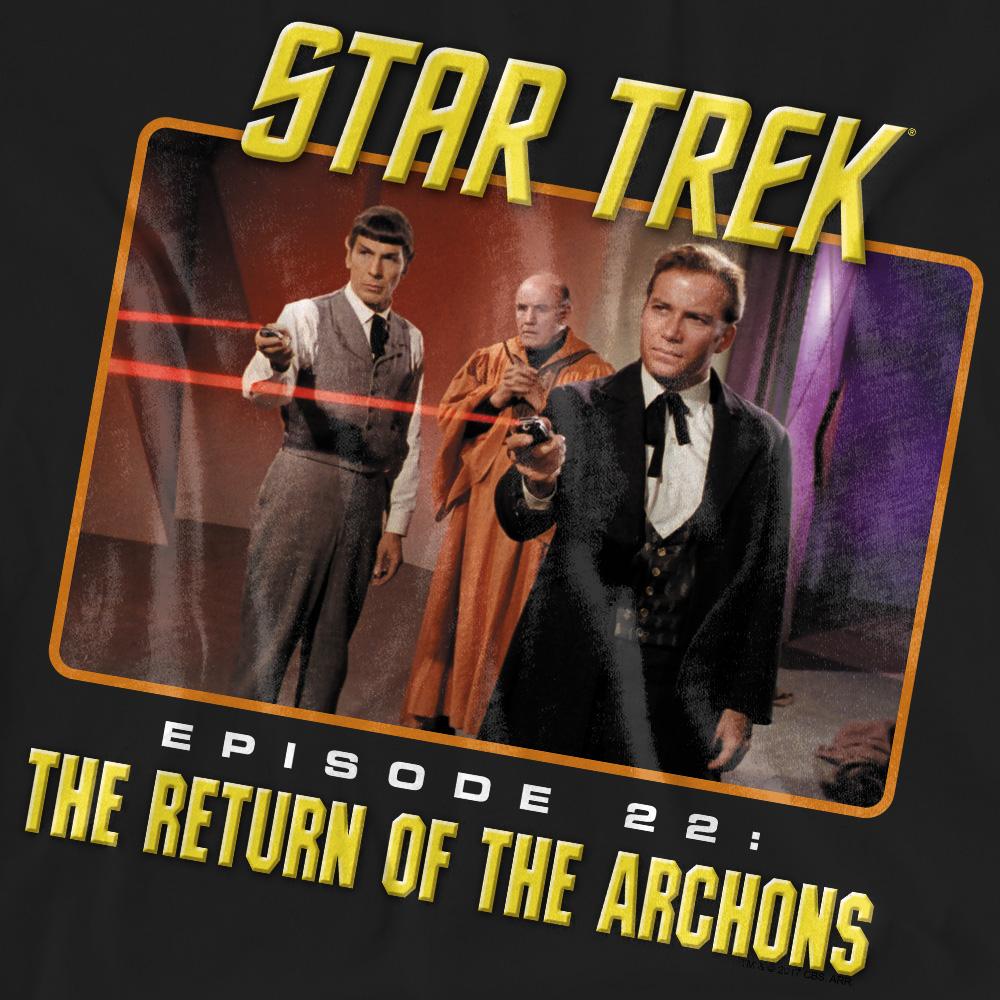 Black - Pack Shot - Star Trek Unisex Adult Episode 22 T-Shirt