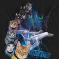 Black - Side - Star Trek Unisex Adult Feline Galaxy T-Shirt