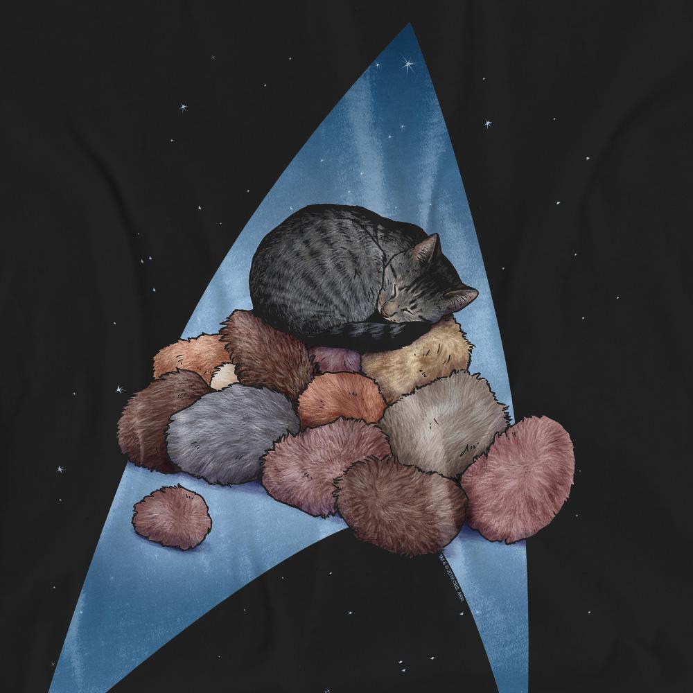 Black - Pack Shot - Star Trek Unisex Adult Five Year Nap T-Shirt