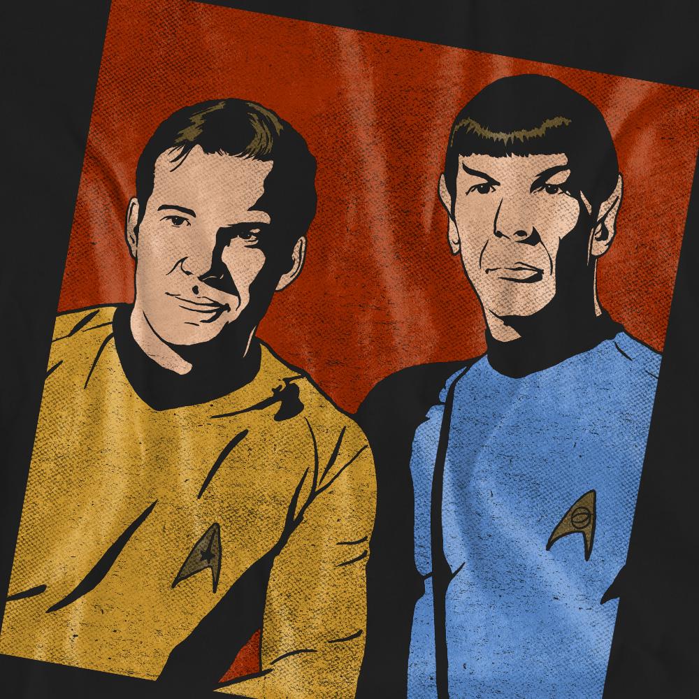 Black - Pack Shot - Star Trek Unisex Adult Friends T-Shirt