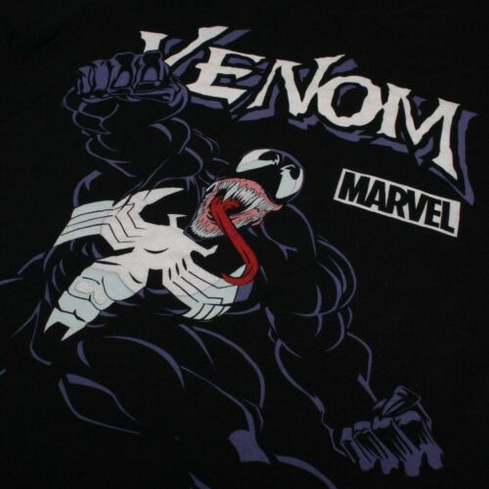 Black - Side - Venom Mens Attack T-Shirt