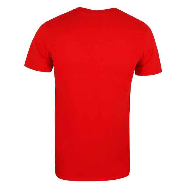 Red - Back - Spider-Man Mens Logo T-Shirt