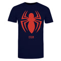 Navy - Front - Spider-Man Mens Logo T-Shirt