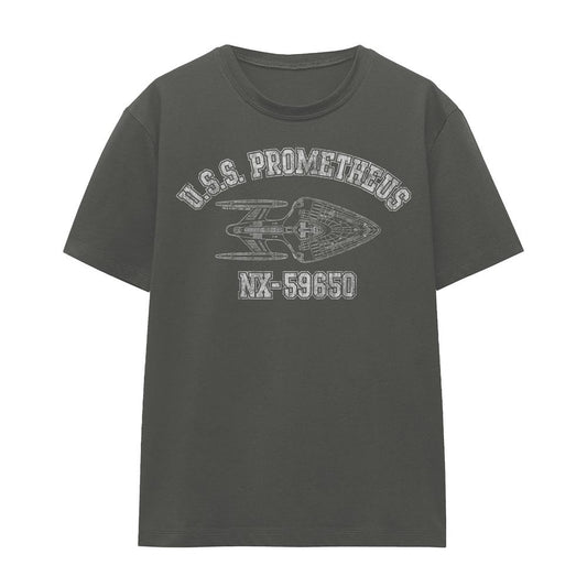 Charcoal - Front - Star Trek Unisex Adult Prometheus Athletic T-Shirt