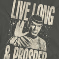 Charcoal - Pack Shot - Star Trek: The Original Series Unisex Adult Prosper Spock T-Shirt