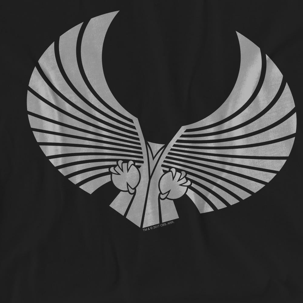 Black - Pack Shot - Star Trek Unisex Adult Romulan Logo T-Shirt