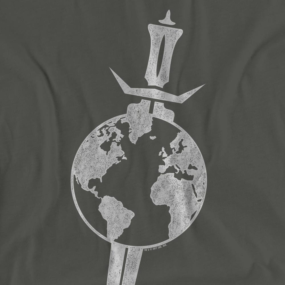 Charcoal - Pack Shot - Star Trek Unisex Adult Terran Empire T-Shirt