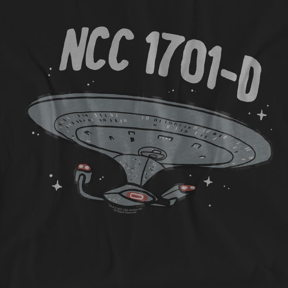 Black - Pack Shot - Star Trek Unisex Adult The Next Generation T-Shirt