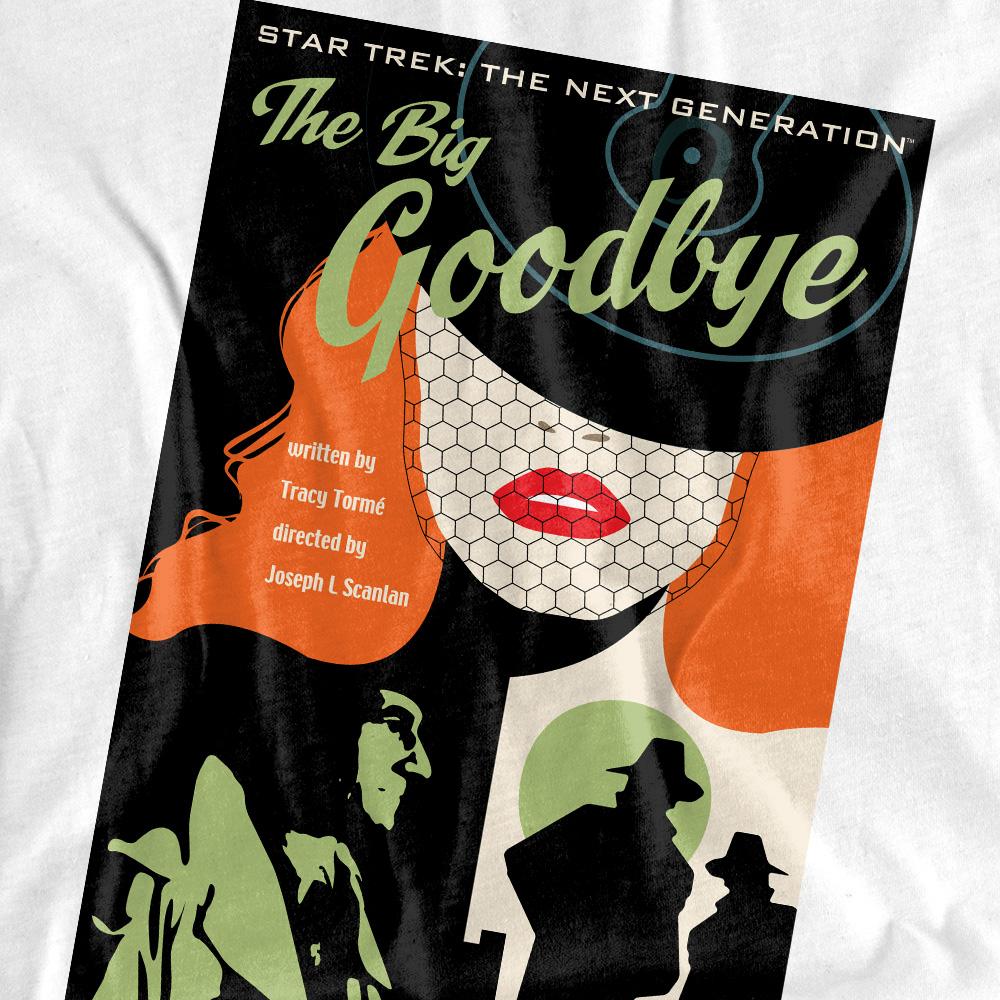 White - Pack Shot - Star Trek Unisex Adult The Next Generation Season 1 Episode 12 T-Shirt