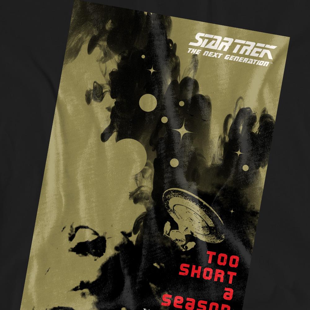 Black - Pack Shot - Star Trek Unisex Adult The Next Generation Season 1 Episode 16 T-Shirt