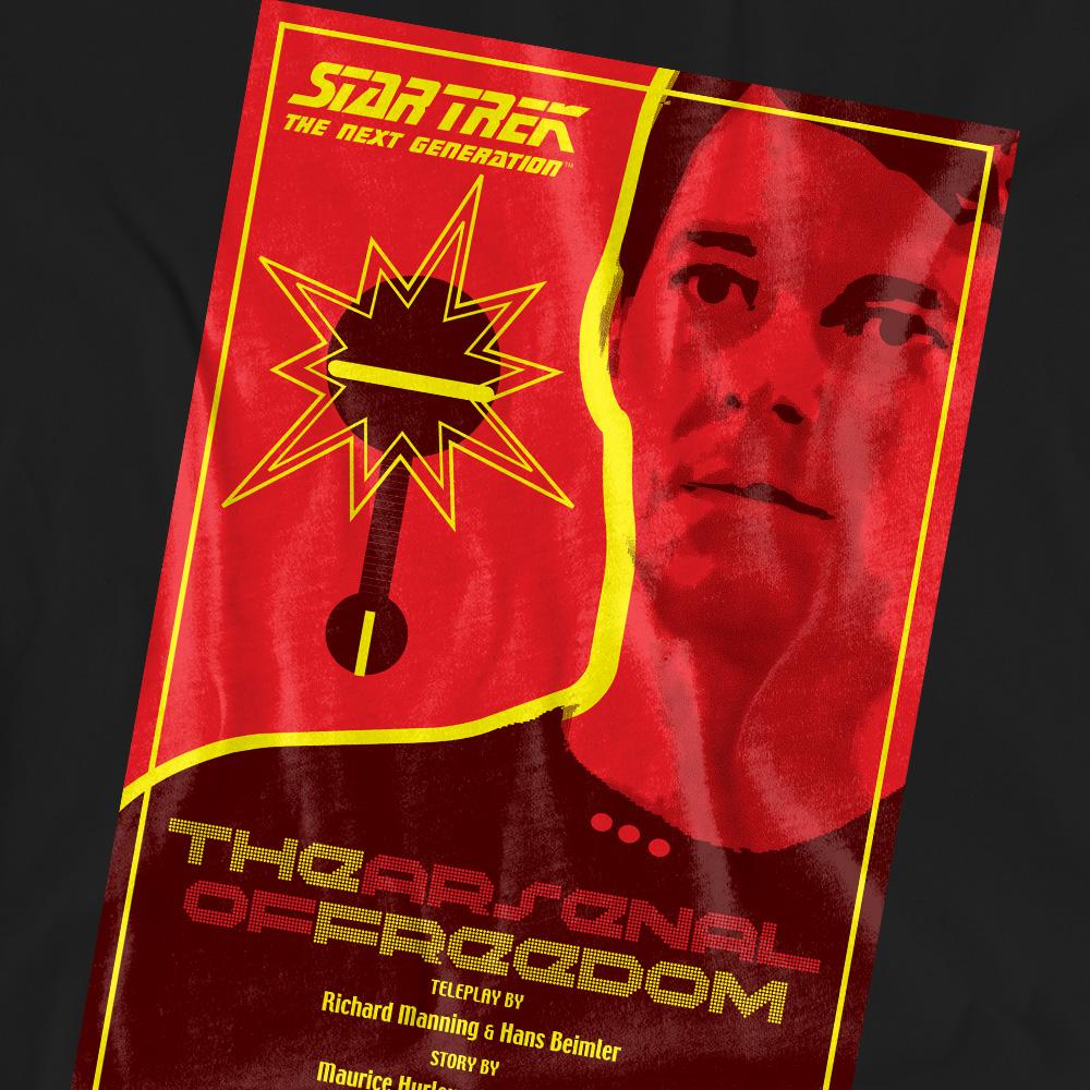 Black - Pack Shot - Star Trek Unisex Adult The Next Generation Season 1 Episode 21 T-Shirt