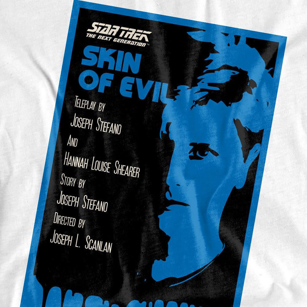 White - Pack Shot - Star Trek Unisex Adult The Next Generation Season 1 Episode 23 T-Shirt