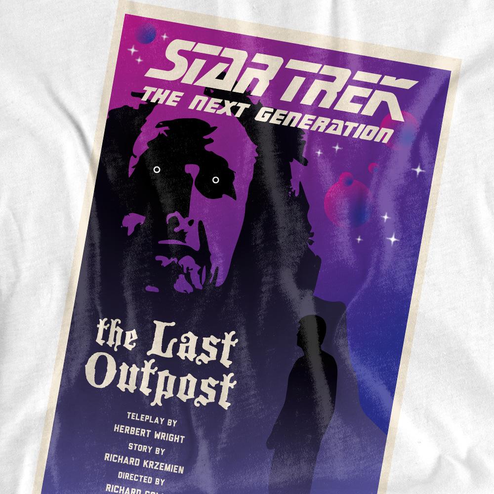White - Pack Shot - Star Trek Unisex Adult The Next Generation Season 1 Episode 5 T-Shirt