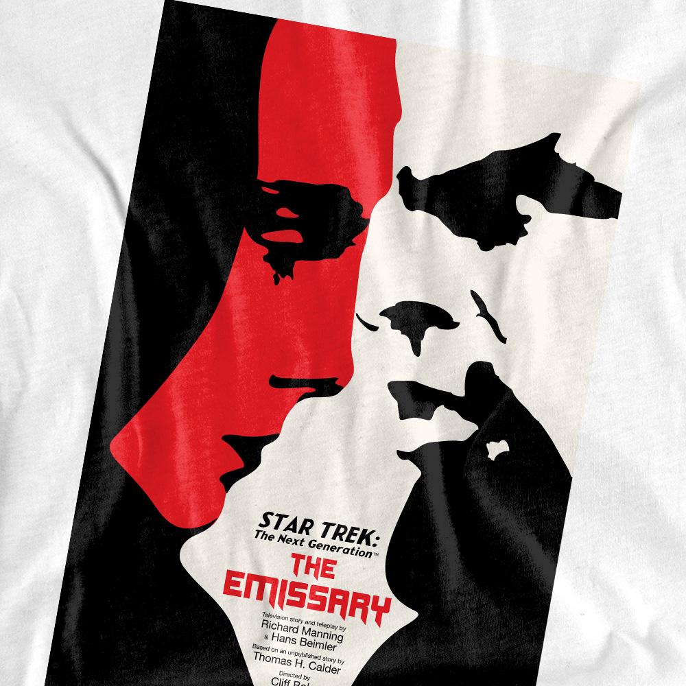 White - Pack Shot - Star Trek Unisex Adult The Next Generation Season 2 Episode 20 T-Shirt
