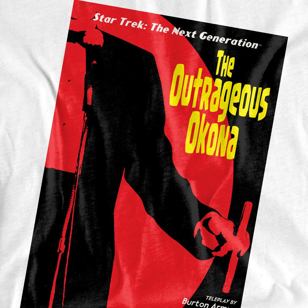 White - Pack Shot - Star Trek Unisex Adult The Next Generation Season 2 Episode 4 T-Shirt