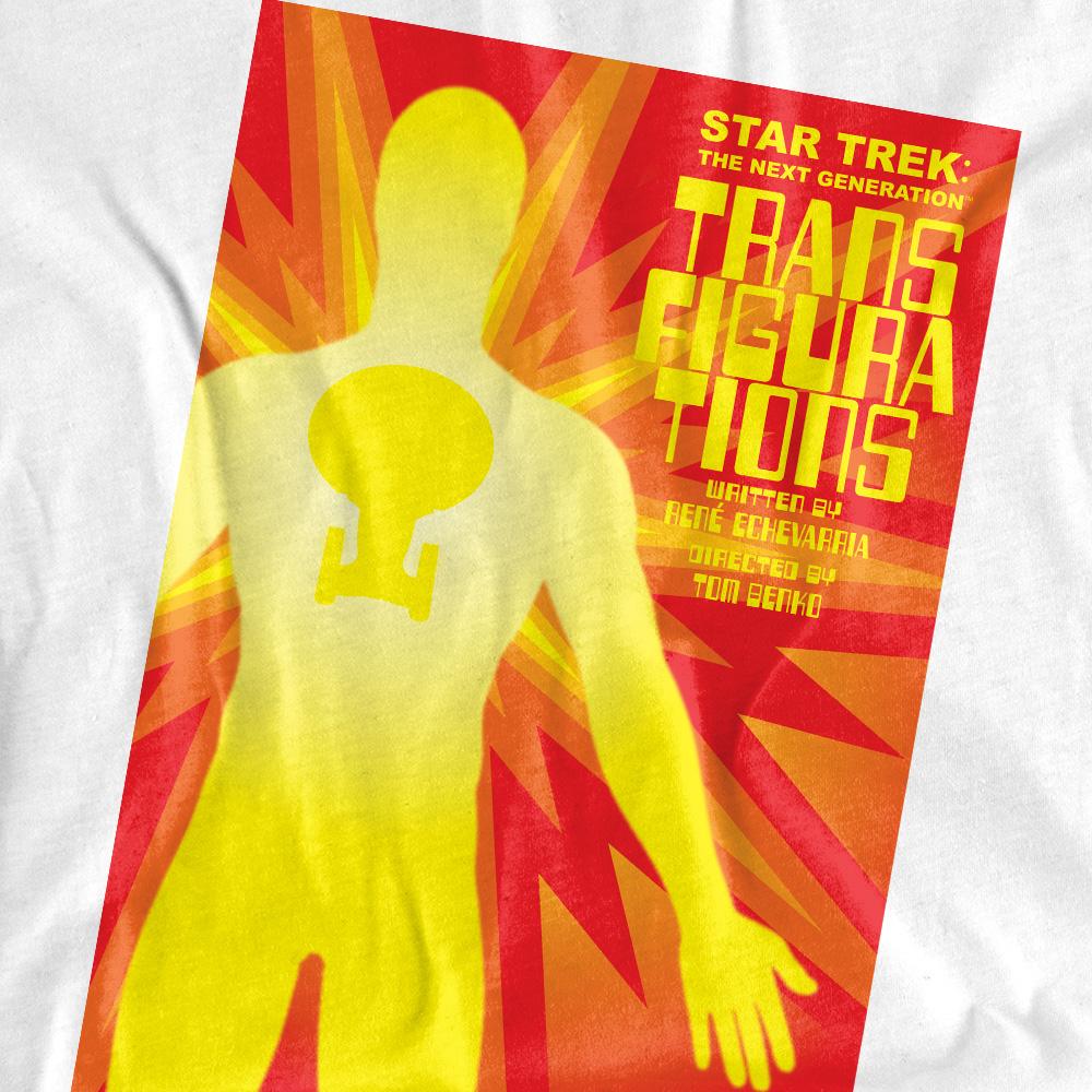 White - Pack Shot - Star Trek Unisex Adult The Next Generation Season 3 Episode 25 T-Shirt