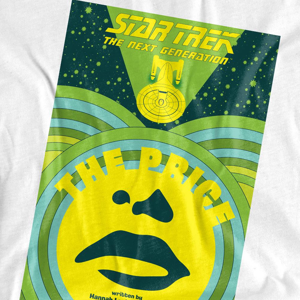 White - Pack Shot - Star Trek Unisex Adult The Next Generation Season 3 Episode 8 T-Shirt