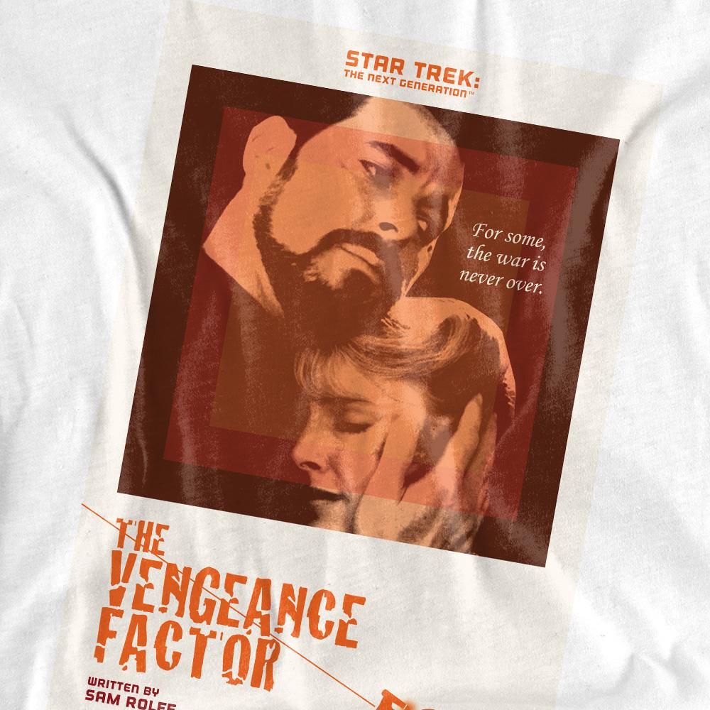 White - Pack Shot - Star Trek Unisex Adult The Next Generation Season 3 Episode 9 T-Shirt