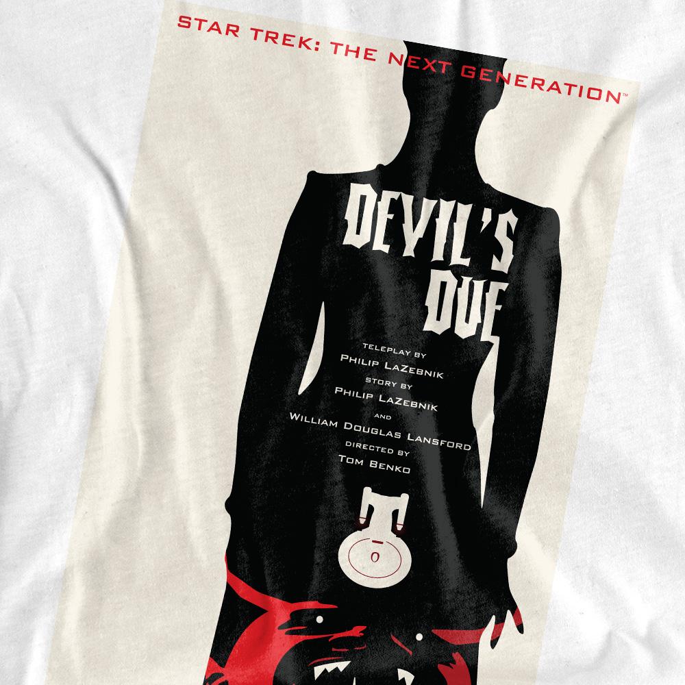 White - Pack Shot - Star Trek Unisex Adult The Next Generation Season 4 Episode 13 T-Shirt