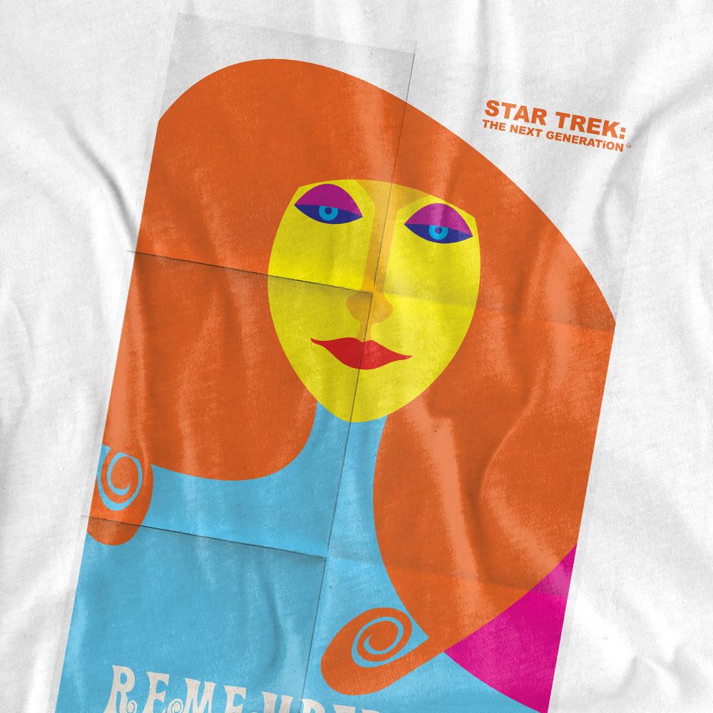 White - Pack Shot - Star Trek Unisex Adult The Next Generation Season 4 Episode 5 T-Shirt