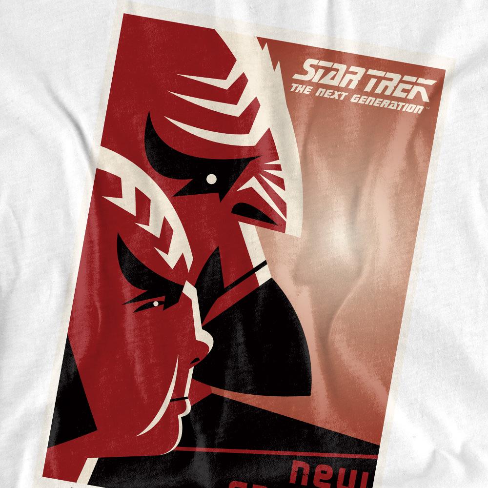 White - Pack Shot - Star Trek Unisex Adult The Next Generation Season 5 Episode 10 T-Shirt