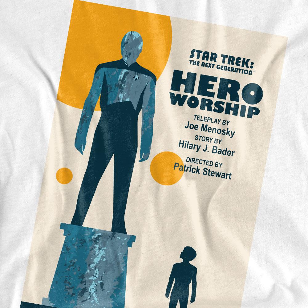 White - Pack Shot - Star Trek Unisex Adult The Next Generation Season 5 Episode 11 T-Shirt