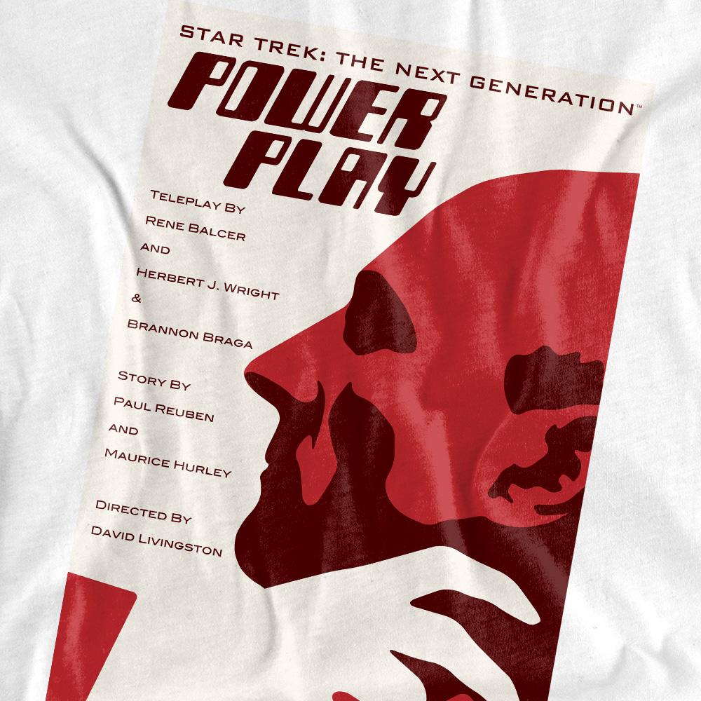 White - Pack Shot - Star Trek Unisex Adult The Next Generation Season 5 Episode 15 T-Shirt
