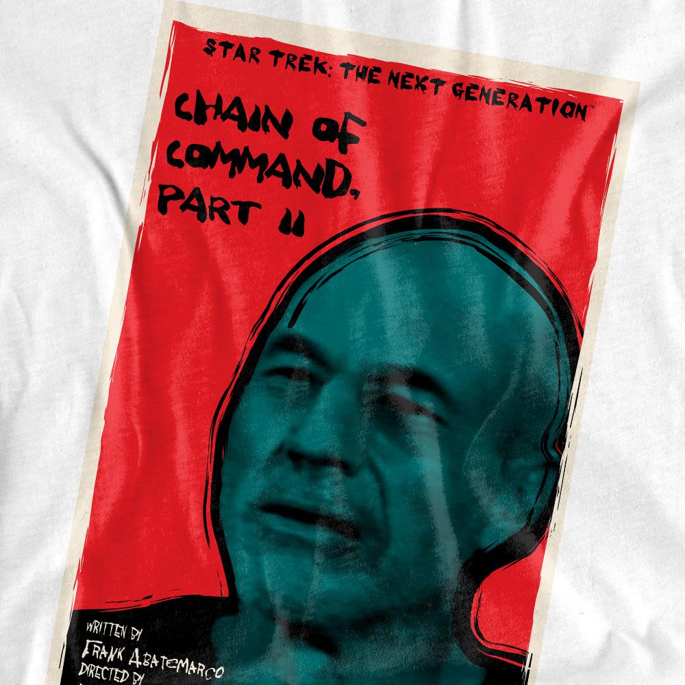 White - Pack Shot - Star Trek Unisex Adult The Next Generation Season 6 Episode 11 T-Shirt
