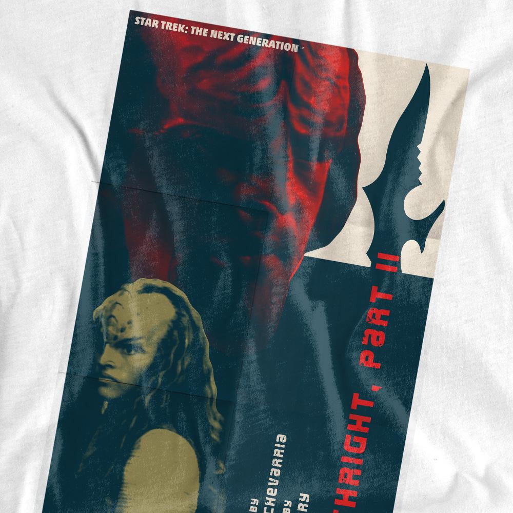 White - Pack Shot - Star Trek Unisex Adult The Next Generation Season 6 Episode 17 T-Shirt