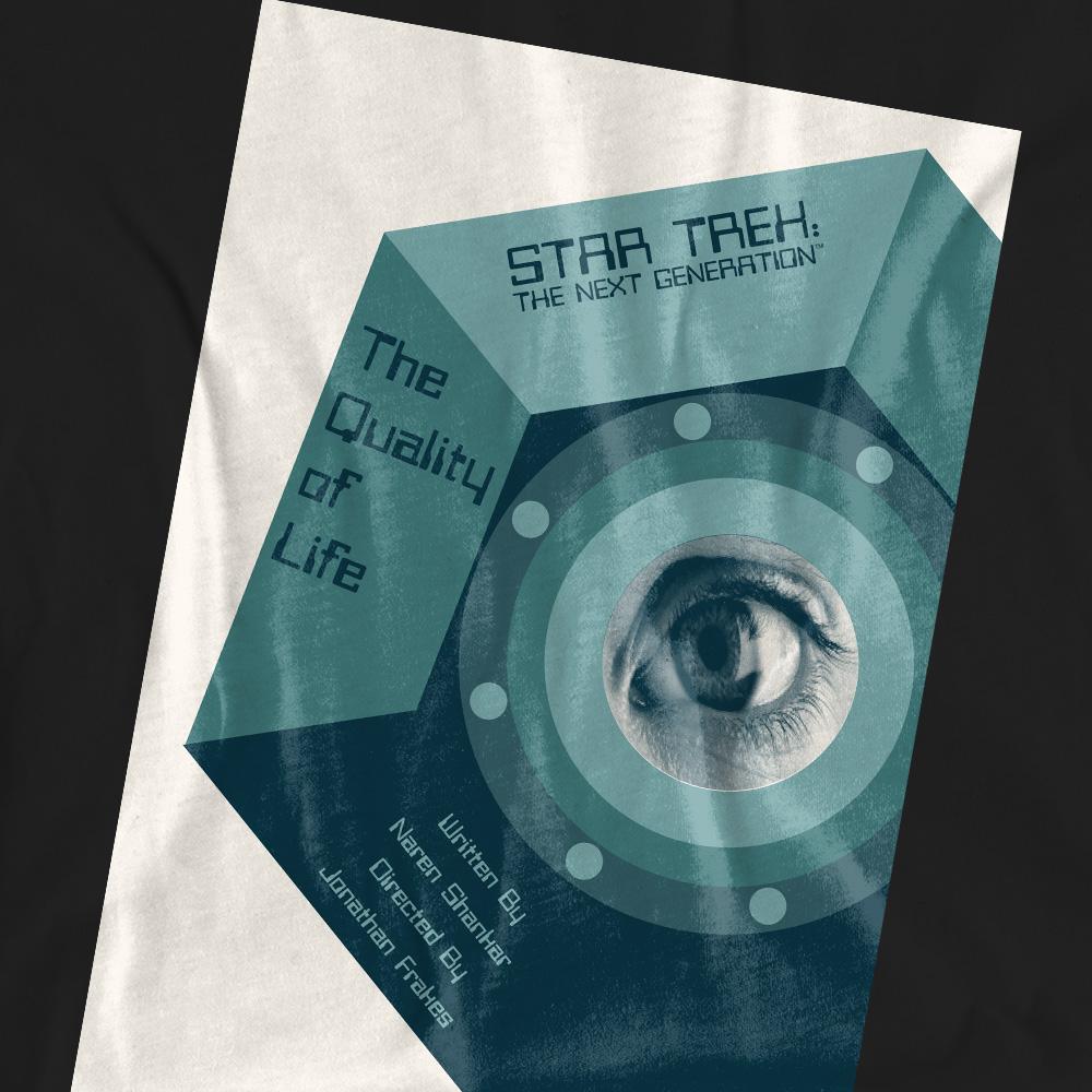 Black - Pack Shot - Star Trek Unisex Adult The Next Generation Season 6 Episode 9 T-Shirt