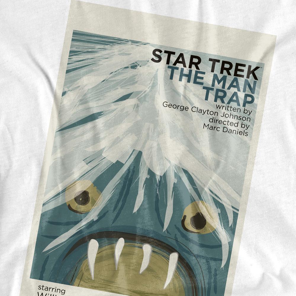 White - Pack Shot - Star Trek Unisex Adult The Original Series Episode 1 T-Shirt