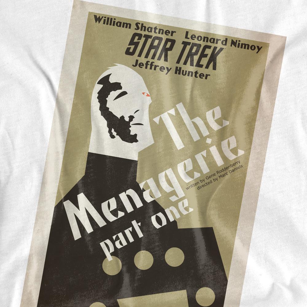 White - Pack Shot - Star Trek Unisex Adult The Original Series Episode 11 T-Shirt