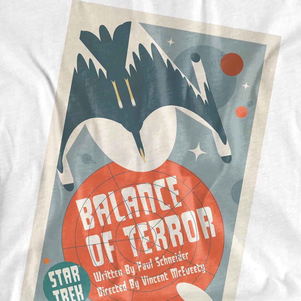 White - Pack Shot - Star Trek Unisex Adult The Original Series Episode 14 T-Shirt